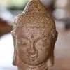 Bouddha crème antique PETITE TETE DE BOUDDHA
