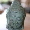 Bouddha vert antique PETITE TETE DE BOUDDHA