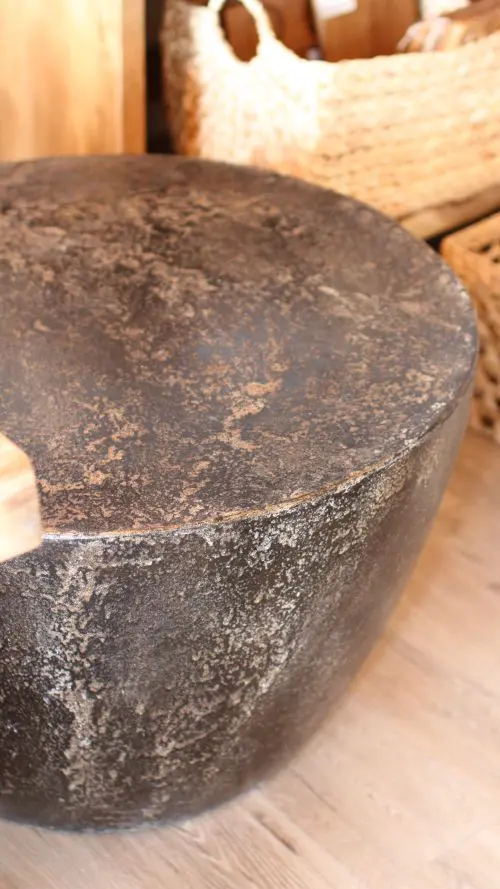TABLE BASSE KUSAMBA NOIR ANTIQUE