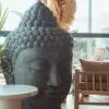 Bouddha gris pierre 150cm (2) BOUDDHA GRIS PIERRE
