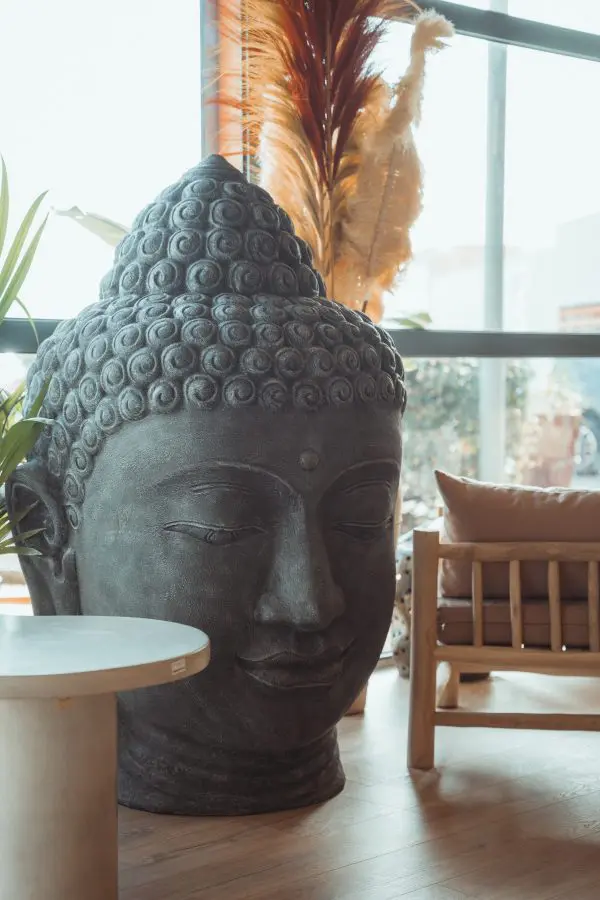 Bouddha gris pierre 150cm (2) BOUDDHA GRIS PIERRE