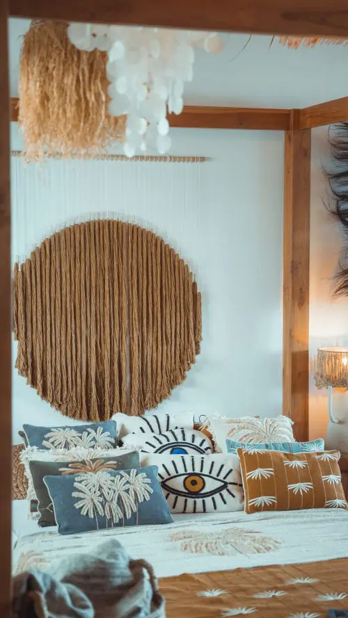 Décoration murale macrame DECO MURALE MACRAME 100X100