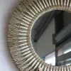 MIROIR ROND ROSEAU