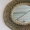 MIROIR ROND ROSEAU