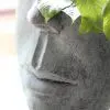 Poterie visage vert antique (4) POTERIE/CACHE POT VISAGE