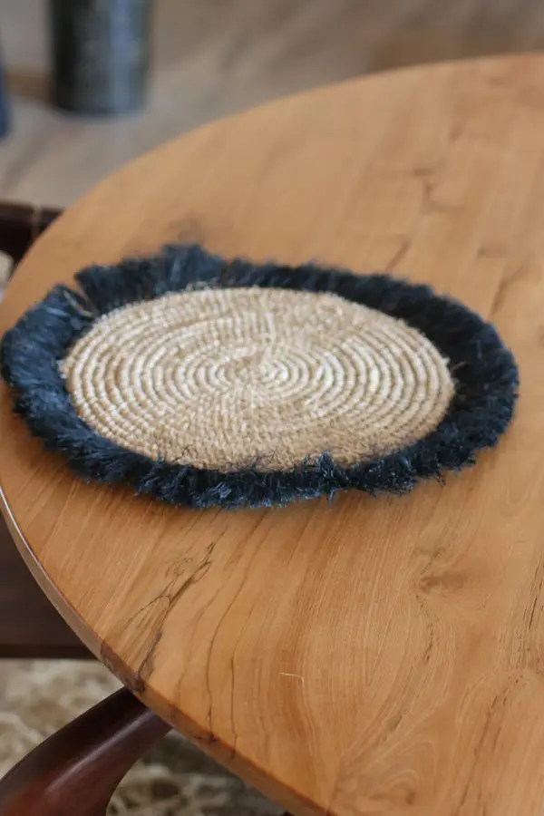 SET DE TABLE FRANGE NOIR