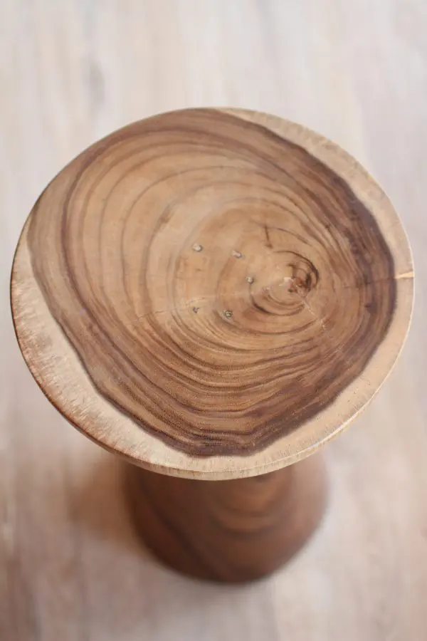 Tabouret bois de suar naturel (3) TABOURET EN BOIS DE SUAR NATUREL