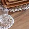 SOUS-VERRE COQUILLAGE EN BANANIER DIAM 8