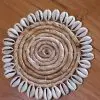 SOUS-VERRE COQUILLAGE EN BANANIER DIAM 8